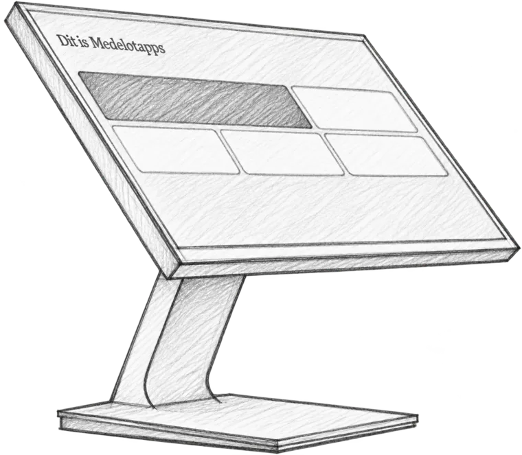 Instap: a 21.5-inch touchscreen on a desk stand